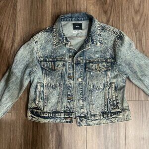 BDG Acid Wash Studded Denim Jacket